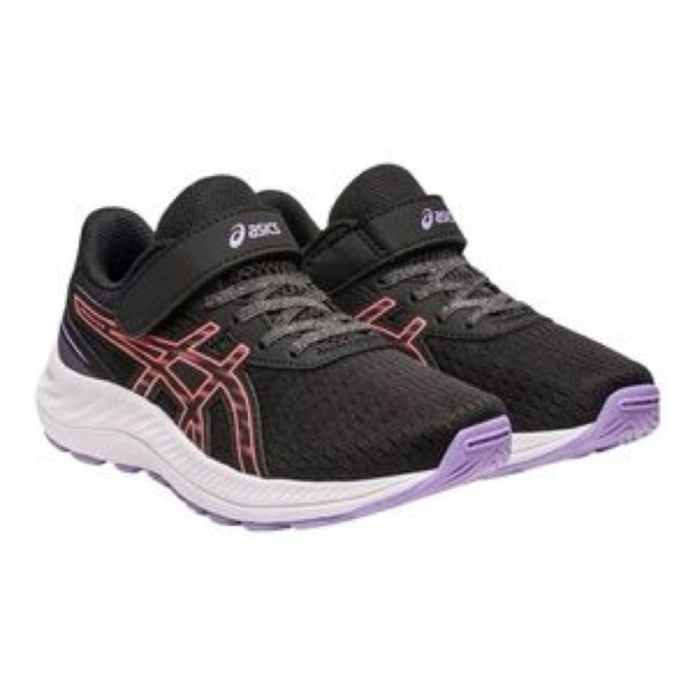 ASICS Kids Shoes - Black and Purple - size 1